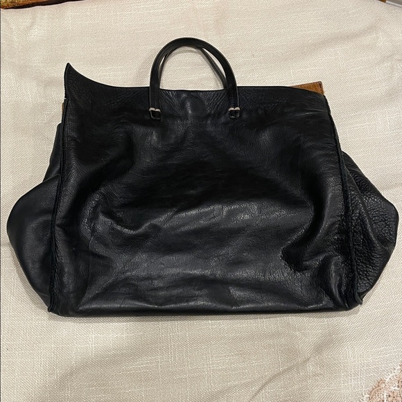 Clare V. Simple Tote With Calf Hair tan/black leather - Picture 5 of 16